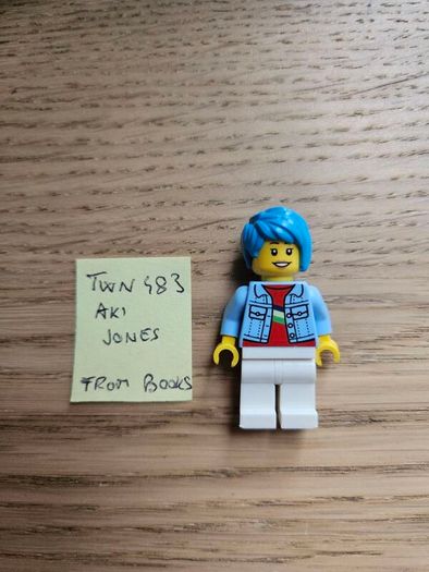 lego twn483 aki jones gamer, lego books