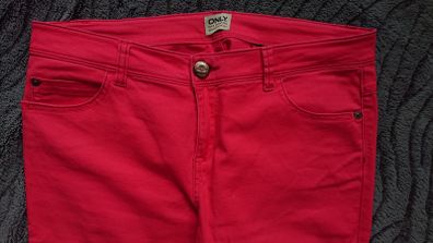 Only Red Jeans /Trousers  Size 12