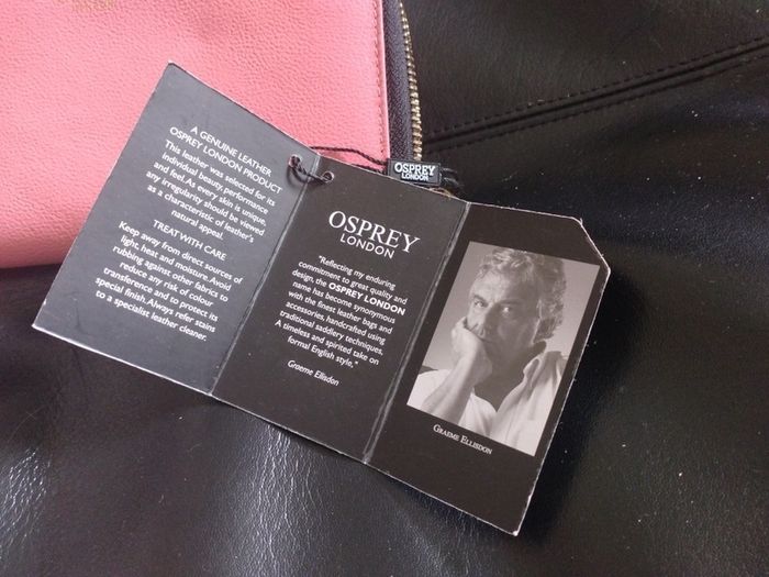 Designer OSPREY Graeme Ellisdon Real Leather Purse Brand New