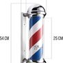 NEW SALE | Barber Shop Pole Red White Blue Illuminating and Rotating Stripes with LED Bulb 60 cm Image 2