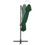 Cantilever Umbrella with Double Top Green 250x250 cm Image 6