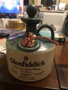 Rare Vintage Glenfiddich Ceramic Decanter