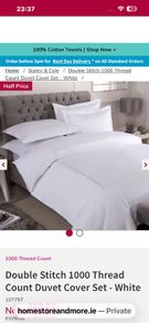 Duvet set Bailey &cole brand new- 1000 thread count!!