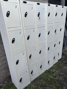 probe 4 door metal lockers x 6