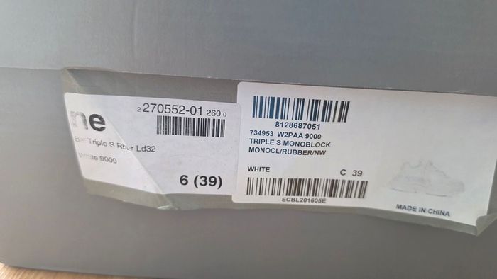 Balenciaga triple s monoblock rubber
