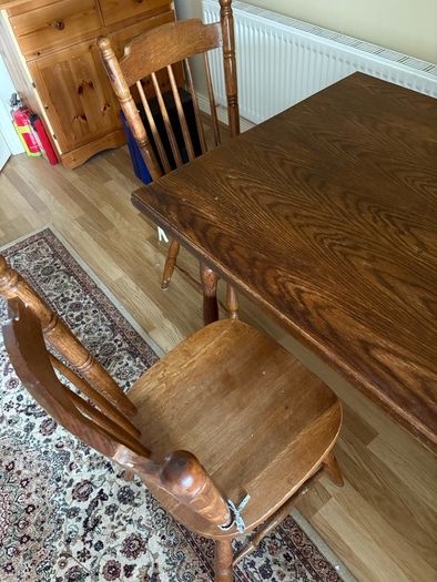table and chairs