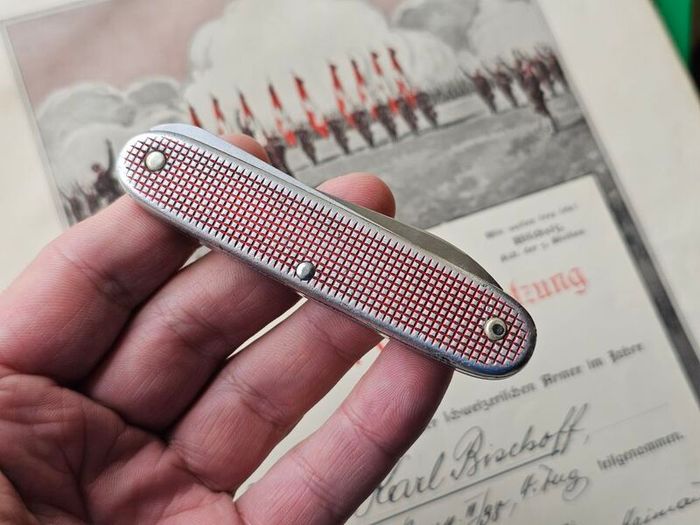 Vintage Elinox Victorinox Alox Woodsman Discontinued Model Swiss Army Knife Rare Collector Piece 1960s