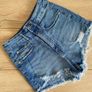 Hi -Rise Denim Shorts Image 6