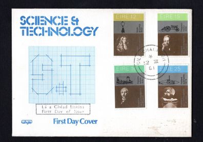 1981 Ireland Science & Technology Commemorative Stamps Whytes First Day Cover (FDC) with Cill Chainnigh (Kilkenny) cancel