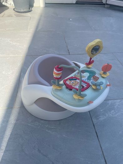 Mamas & Papas Baby Snug Floor Seat and Activity Tray - Blossom (Pink)
