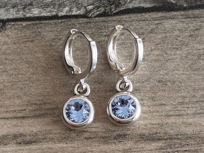 Silver Plated Swarovski Crystal Earrings