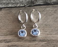Silver Plated Swarovski Crystal Earrings