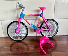 toys - Barbie doll and helmet