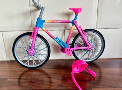 toys - Barbie doll and helmet