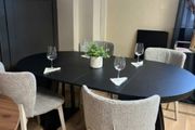 Axis Black Extendable Dining Table 100 to 140cm
