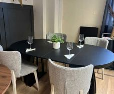 Axis Black Extendable Dining Table 100 to 140cm