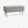 Light Grey Storage Bench Image 4