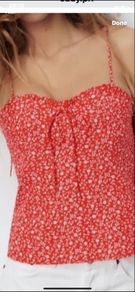 top Bnwt size large red Zara top
