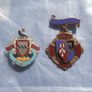 ROYAL MASONIC INSTITUTION FOR GIRLS school (RMIG) - two vintage enamelled Steward badges 1958 & 1966 Image 2