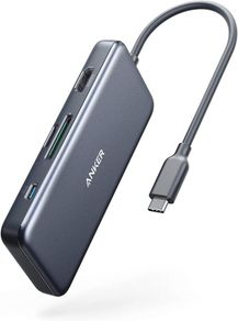 Anker USB C Hub, PowerExpand+ 7-in-1 USB C Hub Adapter, with 4K HDMI, Power Delivery, USB C Data Port, microSD and SD Card Reader, 2 USB 3.0 Ports, for MacBook Pro, Pixelbook, XPS, and More BRAND NEW AND SEALED