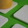 Felt Coaster Simple Shape Circle or Quadrat Felt Set of 4 NEW 6 mm felt Image 2