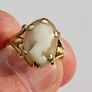 Antique 9ct Yellow Gold Carved Shell Cameo Ring Image 4
