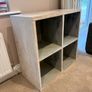 Rustic 2x2 Cube Storage Unit Washed Wood Effect Image 3
