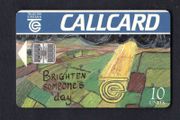 1996 Ireland 10 unit The Design a Callcard 1995 winning design was made by Noelle Flynn (Schlumberger SC7) Call Card Used. Telecom Eireann card number 1125