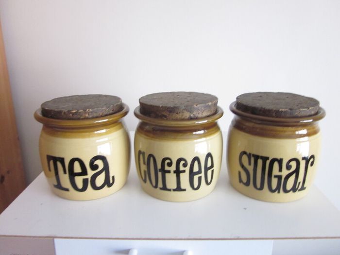 TG Green "Granville" Stoneware Glazed Jars X3