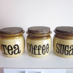 TG Green "Granville" Stoneware Glazed Jars X3