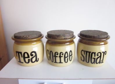TG Green "Granville" Stoneware Glazed Jars X3