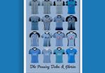Dublin GAA Jerseys 1980s to 2020 Print A4