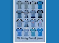 main image for ad Dublin GAA Jerseys 1980s to 2020 Print A4