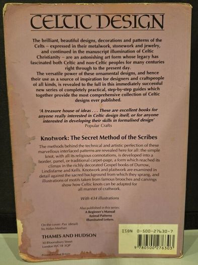 SALE!  CELTIC DESIGN Knotwork - The secret Method of the Scribes, A Beginners Manual by Aidan Meehan