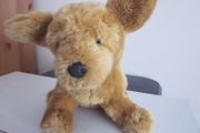 Vintage Russ Banjo Sitting Puppy Plush Toy
