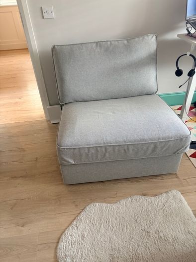 1-seat sofa-bed, Grey, Barely Used