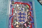 England Emblem Panini world cup card