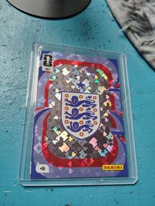 England Emblem Panini world cup card