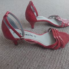 Red Tamaris Sandals, Size 7
