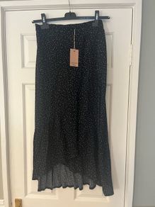 Gallery Polka Dot Midi Skirt