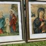 Old religious prints in original frames Image 3