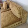 Gold velvet sofa Image 3