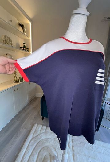Ladies Navy, White & Red Tee Shirt from West Quay Carrig Donn