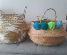 Seagrass belly baskets