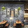 NEW SALE | Peel and Stick Grey Brick Wallpaper, Self-Adhesive Wallpaper, Vinyl Waterproof Vintage Wallpaper Image 2