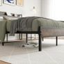 King Size Bed Frame with Storage Wooden Headboard,5ft Metal Upholstered Image 8
