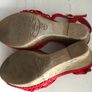 Pre-loved 'New Look Red Wedges - Size 4 Image 7