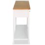 Console Table 118x35x77 cm Solid Oak Wood Image 4