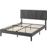 Maya Double Upholstered Bed Frame with Headboard (135 x 190 cm) Image 2