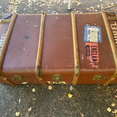 Vintage Mid-Century Union-Castle Line Ocean Liner Steamer Trunk / Suitcase (c. 1950s/60s)